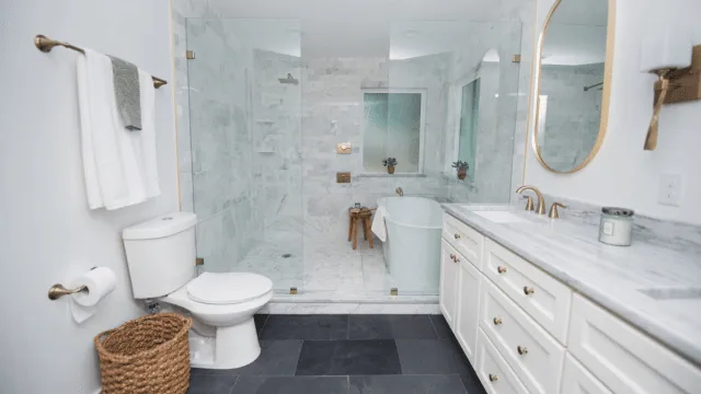 Bathroom remodel detail