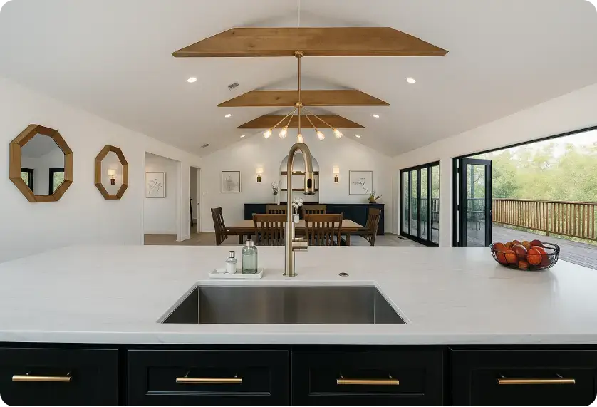 Space after custom design remodel