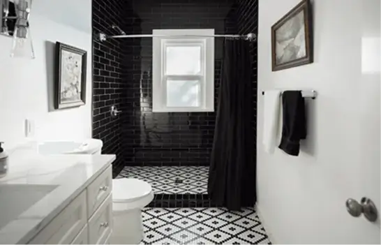 blackwhitebathroom